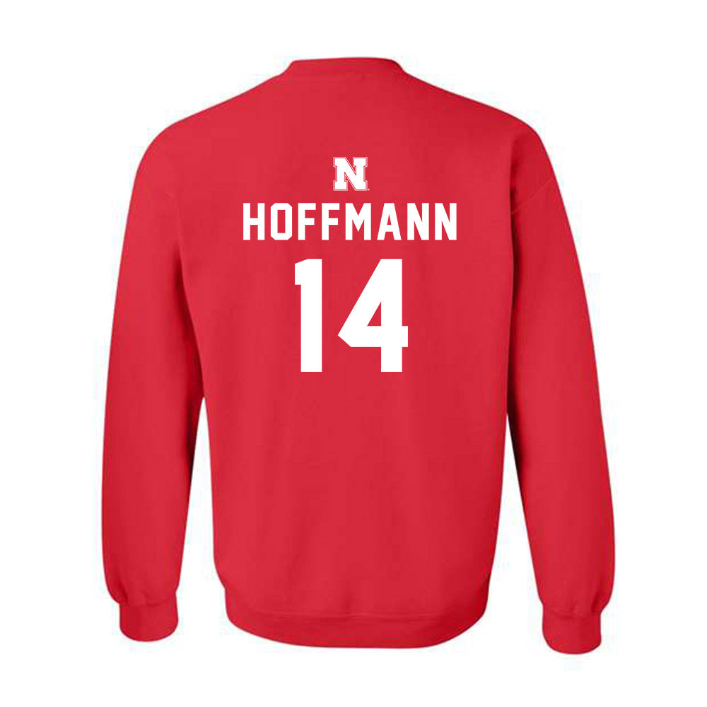 Nebraska - NCAA Softball : Kacie Hoffmann - Replica Shersey Crewneck Sweatshirt-1