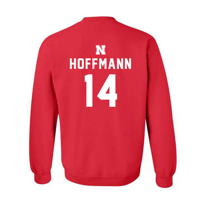 Nebraska - NCAA Softball : Kacie Hoffmann - Replica Shersey Crewneck Sweatshirt-1