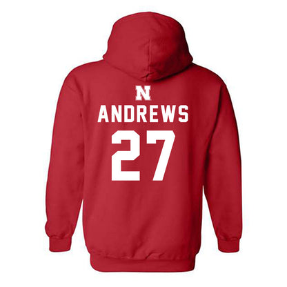 Nebraska - NCAA Softball : Brooke Andrews - Hooded Sweatshirt