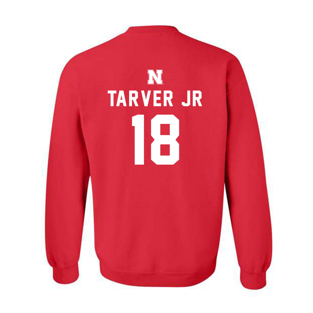 Nebraska - NCAA Football : Larry Tarver Jr - Replica Shersey Crewneck Sweatshirt-1