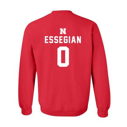 Nebraska - NCAA Men's Basketball : Connor Essegian - Replica Shersey Crewneck Sweatshirt-1