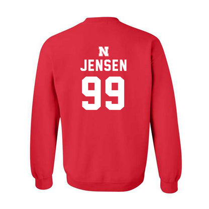Nebraska - NCAA Softball : Alexis Jensen - Replica Shersey Crewneck Sweatshirt-1