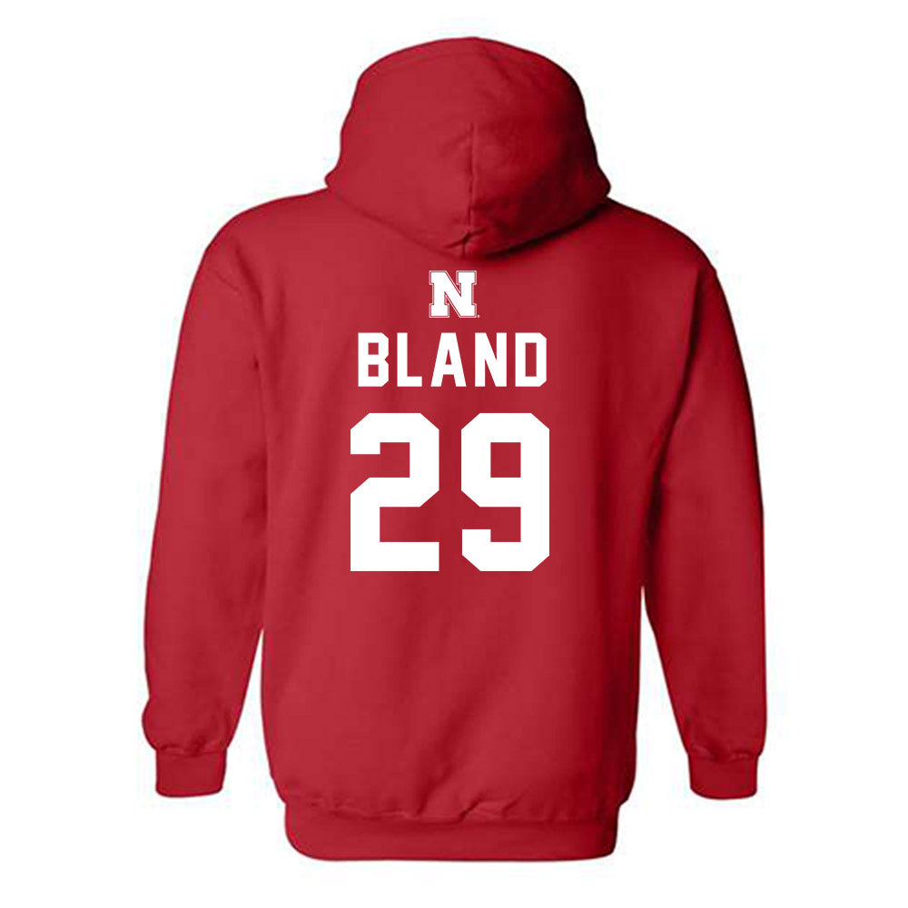 Nebraska - NCAA Softball : Samantha Bland - Hooded Sweatshirt Replica Shersey