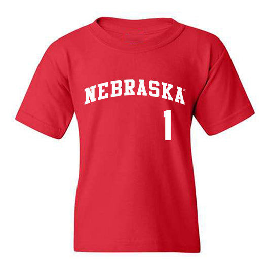 Nebraska - NCAA Softball : Olivia DiNardo - Replica Shersey Youth T-Shirt-0