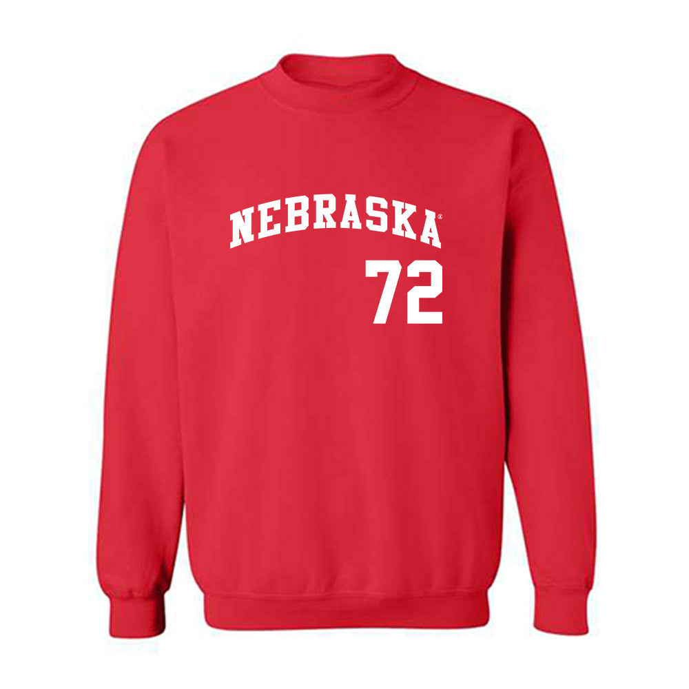 Nebraska - NCAA Softball : Carlie Muhlbach - Replica Shersey Crewneck Sweatshirt-0