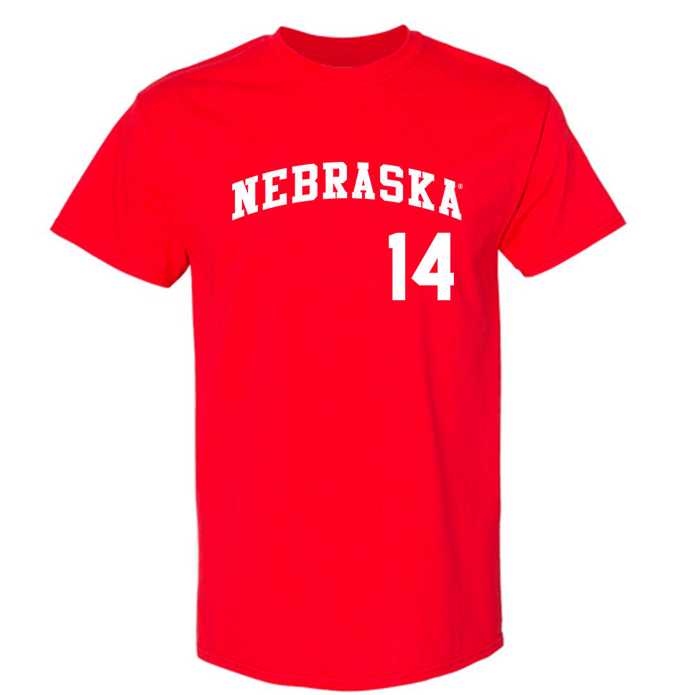 Nebraska - NCAA Softball : Kacie Hoffmann - Replica Shersey T-Shirt-0