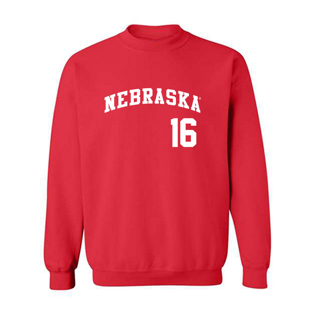 Nebraska - NCAA Softball : Elisa Gulfin - Crewneck Sweatshirt Replica Shersey