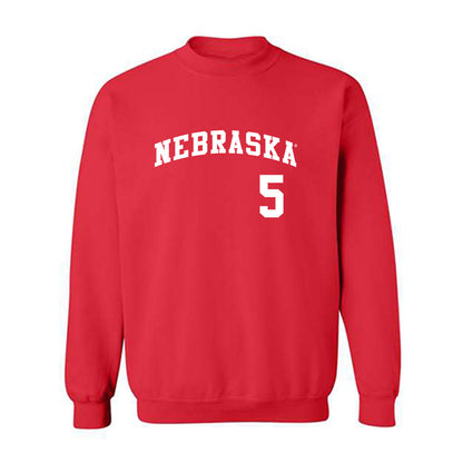 Nebraska - NCAA Softball : Macie Vickers - Replica Shersey Crewneck Sweatshirt-0