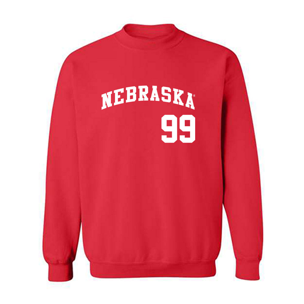 Nebraska - NCAA Softball : Alexis Jensen - Replica Shersey Crewneck Sweatshirt-0