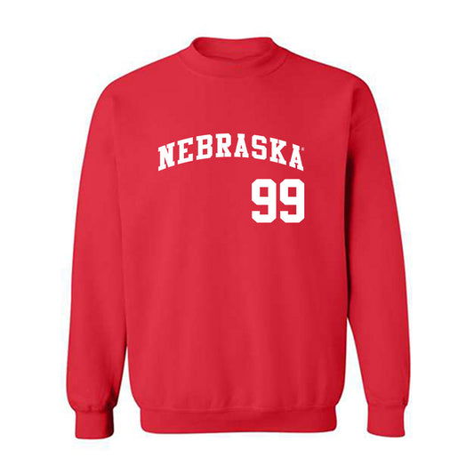 Nebraska - NCAA Softball : Alexis Jensen - Replica Shersey Crewneck Sweatshirt-0