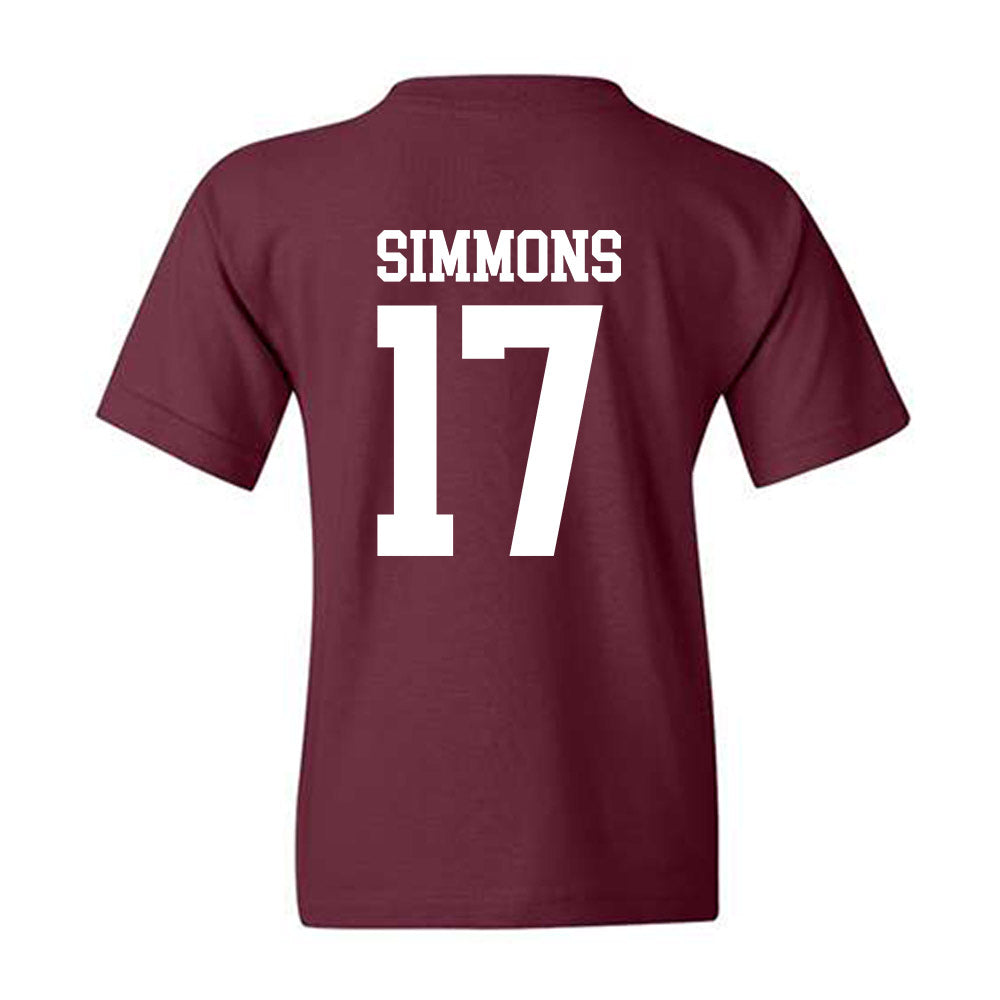 Mississippi State - NCAA Baseball : Stone Simmons - Classic Shersey Youth T-Shirt-1
