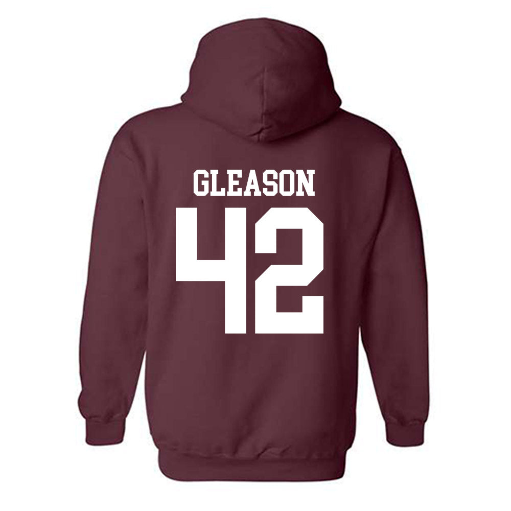 Mississippi State - NCAA Baseball : Jack Gleason - Classic Shersey Hooded Sweatshirt-1