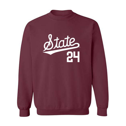 Mississippi State - NCAA Baseball : Jack Bauer - Classic Shersey Crewneck Sweatshirt-0
