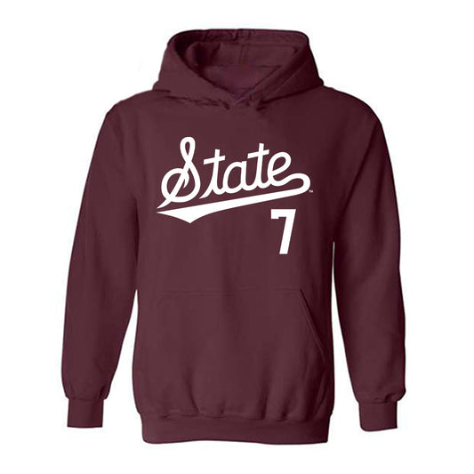Mississippi State - NCAA Baseball : Reed Stallman - Classic Shersey Hooded Sweatshirt-0