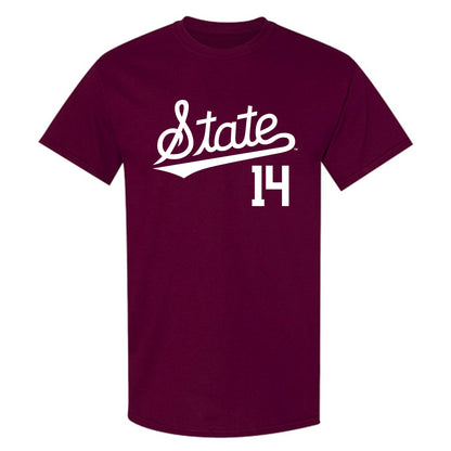 Mississippi State - NCAA Baseball : Vytas Valincius - Classic Shersey T-Shirt-0