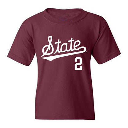 Mississippi State - NCAA Baseball : Jacob Parker - Classic Shersey Youth T-Shirt-0