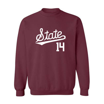 Mississippi State - NCAA Baseball : Vytas Valincius - Classic Shersey Crewneck Sweatshirt-0