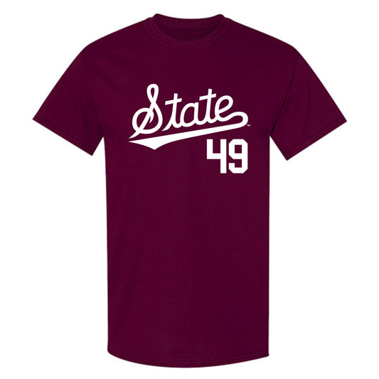 Mississippi State - NCAA Baseball : Gatlin Sanders - Classic Shersey T-Shirt-0