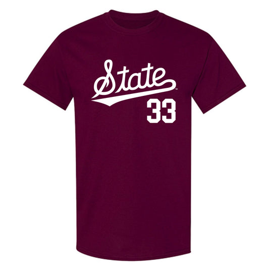 Mississippi State - NCAA Baseball : Blake Bevis - Classic Shersey T-Shirt-0