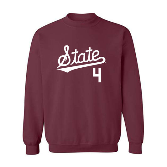 Mississippi State - NCAA Baseball : Tomas Valincius - Classic Shersey Crewneck Sweatshirt-0