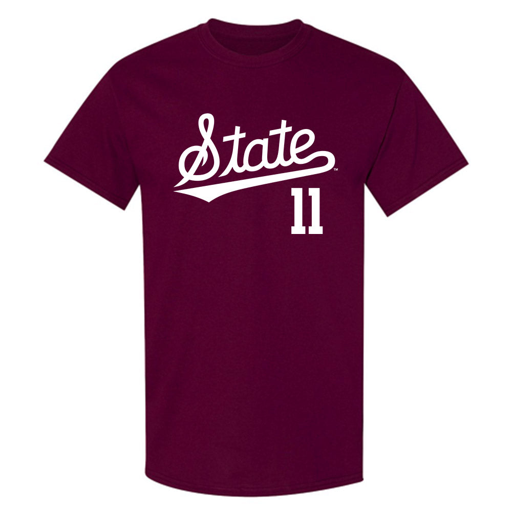 Mississippi State - NCAA Baseball : Duke Stone - Classic Shersey T-Shirt-0