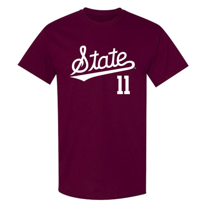 Mississippi State - NCAA Baseball : Duke Stone - Classic Shersey T-Shirt-0