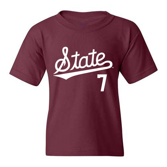 Mississippi State - NCAA Softball : Gabriella Schaeffer - Classic Shersey Youth T-Shirt-0