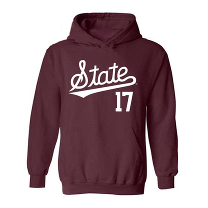 Mississippi State - NCAA Baseball : Parker Rhodes - Classic Shersey Hooded Sweatshirt-0