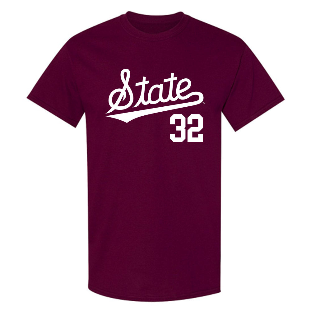Mississippi State - NCAA Baseball : Peyton Fowler - Classic Shersey T-Shirt-0