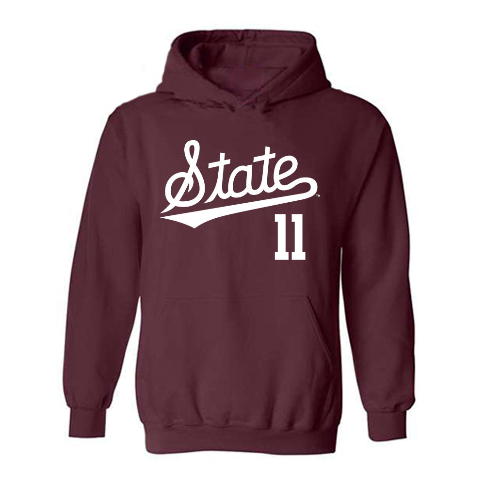 Mississippi State - NCAA Baseball : Duke Stone - Classic Shersey Hooded Sweatshirt-0