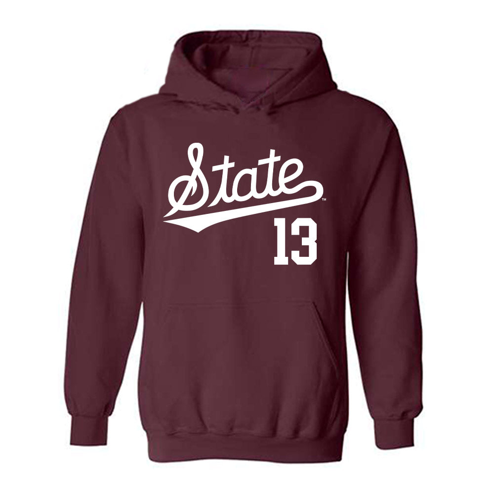 Mississippi State - NCAA Softball : Morgan Bernardini - Classic Shersey Hooded Sweatshirt-0