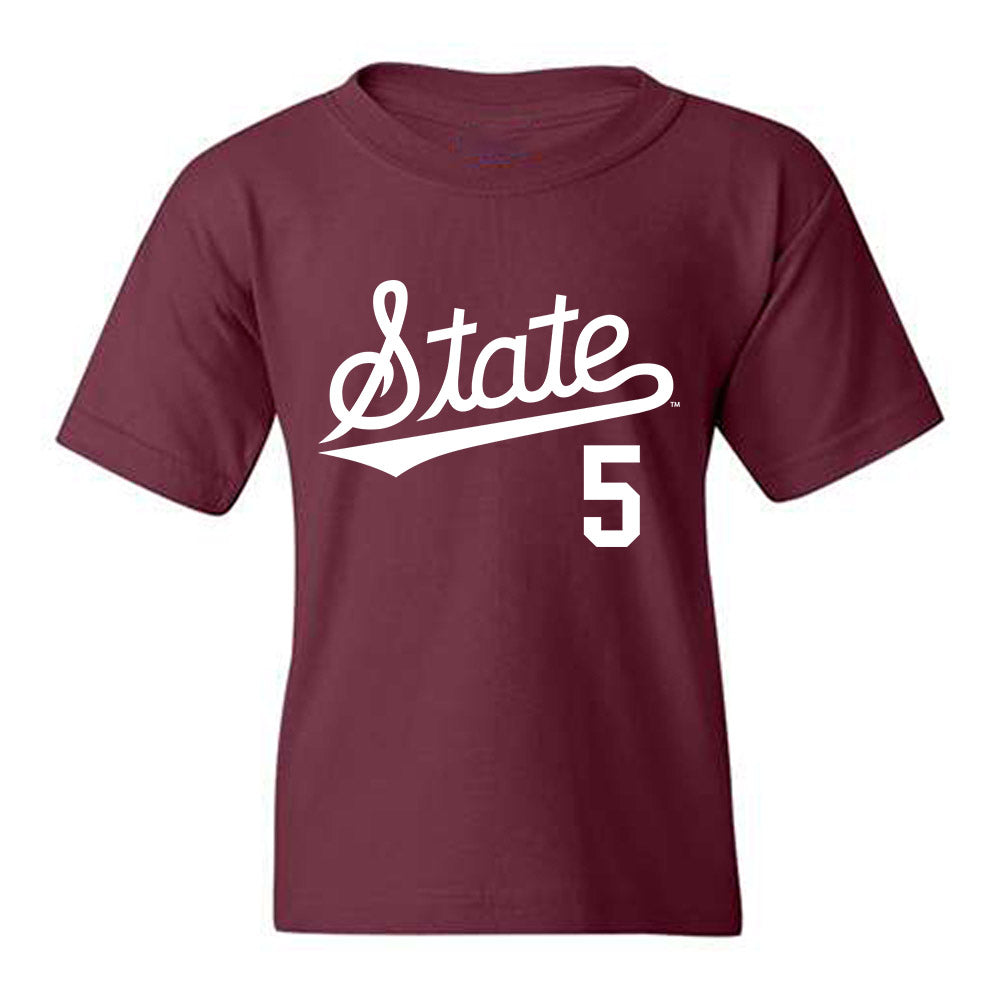 Mississippi State - NCAA Baseball : Aidan Teel - Classic Shersey Youth T-Shirt-0