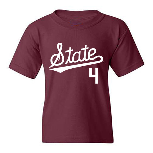 Mississippi State - NCAA Baseball : Tomas Valincius - Classic Shersey Youth T-Shirt-0
