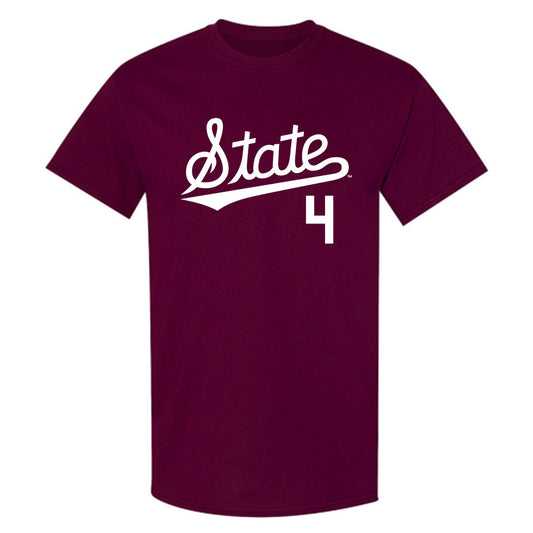 Mississippi State - NCAA Baseball : Tomas Valincius - Classic Shersey T-Shirt-0