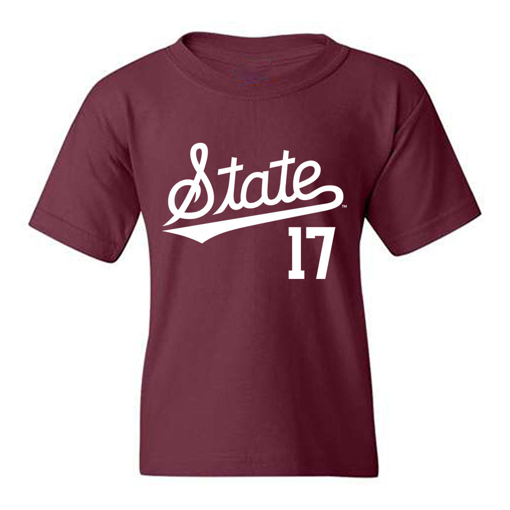 Mississippi State - NCAA Baseball : Parker Rhodes - Classic Shersey Youth T-Shirt-0