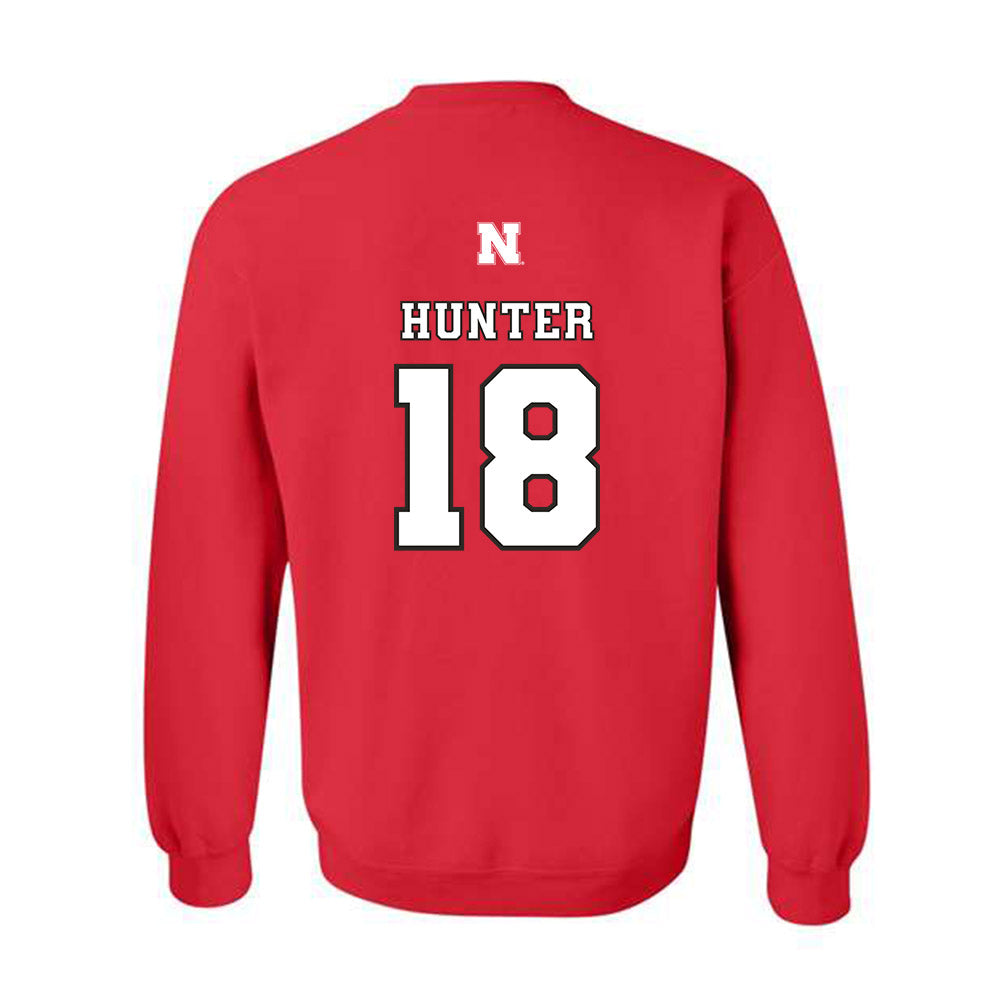 Nebraska - NCAA Women's Volleyball : Ryan Hunter - Replica Shersey Crewneck Sweatshirt-1