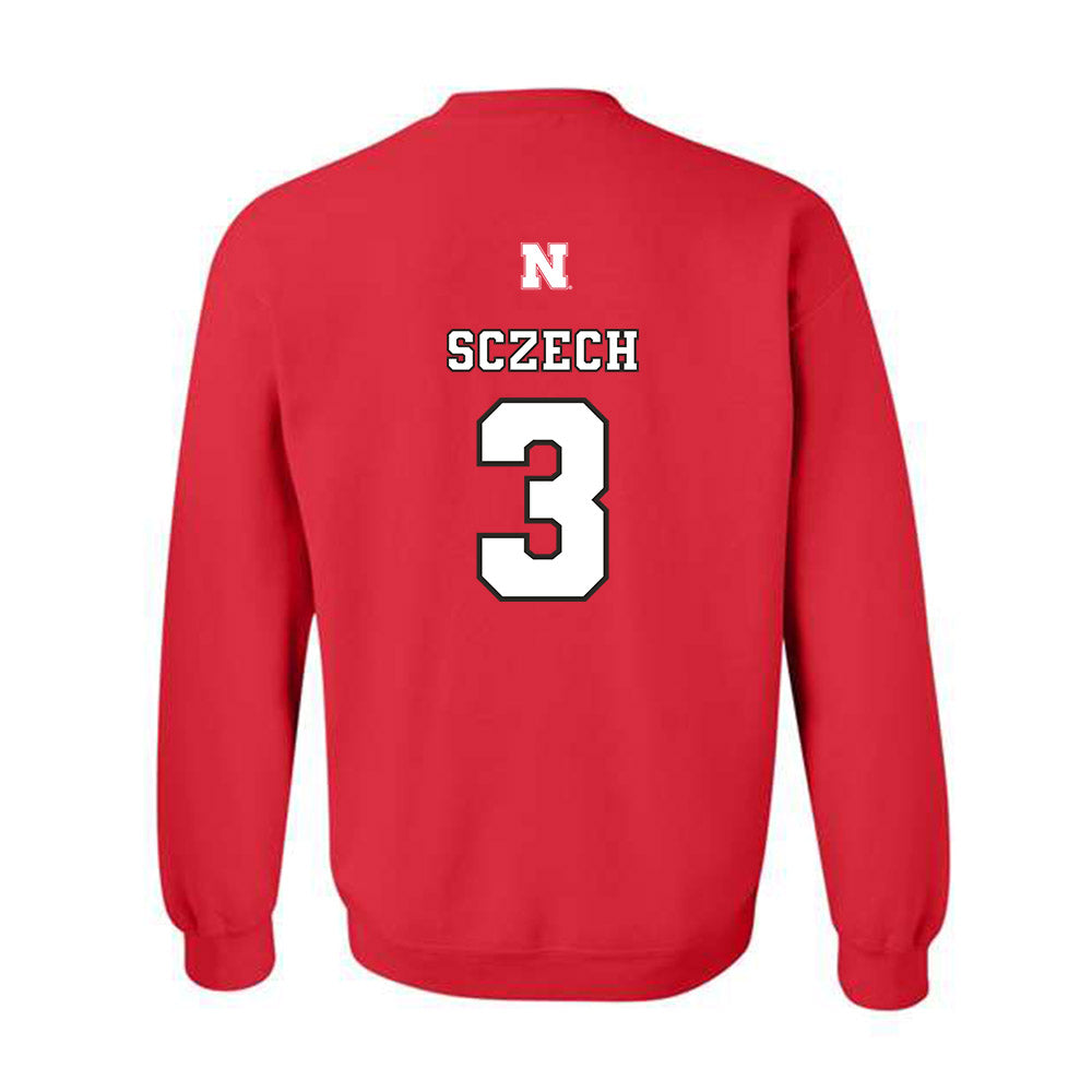 Nebraska - NCAA Women's Volleyball : Allie Sczech - Replica Shersey Crewneck Sweatshirt-1