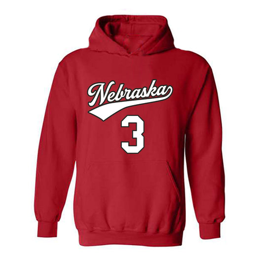 Nebraska - NCAA Women's Volleyball : Allie Sczech - Replica Shersey Hooded Sweatshirt-0