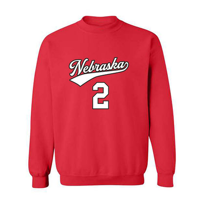Nebraska - NCAA Women's Volleyball : Bergen Reilly - Replica Shersey Crewneck Sweatshirt-0