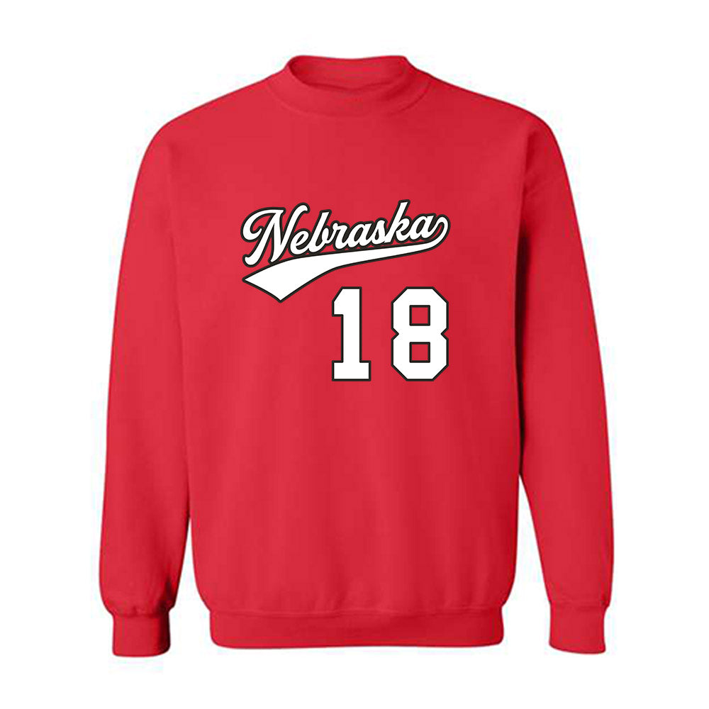 Nebraska - NCAA Women's Volleyball : Ryan Hunter - Replica Shersey Crewneck Sweatshirt-0