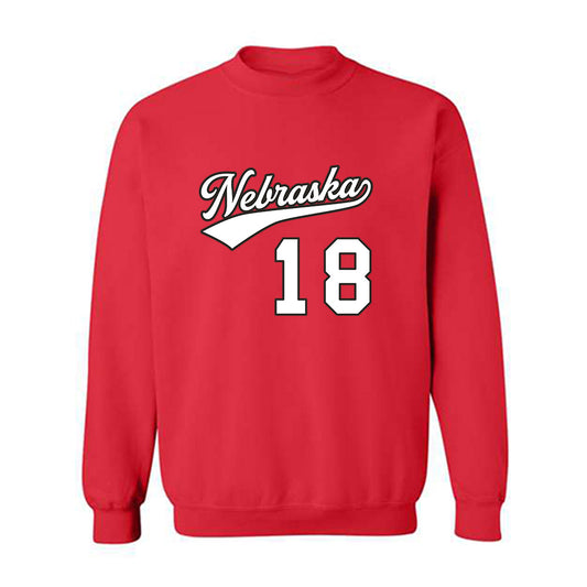 Nebraska - NCAA Women's Volleyball : Ryan Hunter - Replica Shersey Crewneck Sweatshirt-0