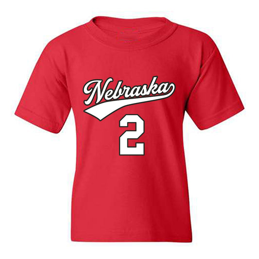 Nebraska - NCAA Women's Volleyball : Bergen Reilly - Replica Shersey Youth T-Shirt-0