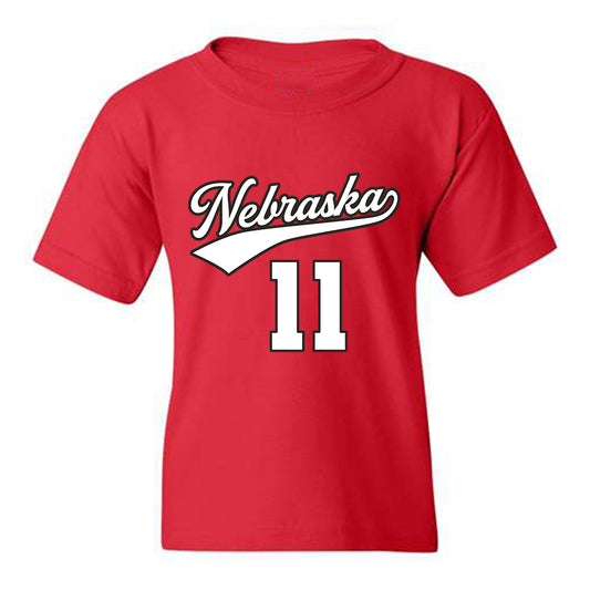 Nebraska - NCAA Women's Volleyball : Leyla Blackwell - Youth T-Shirt