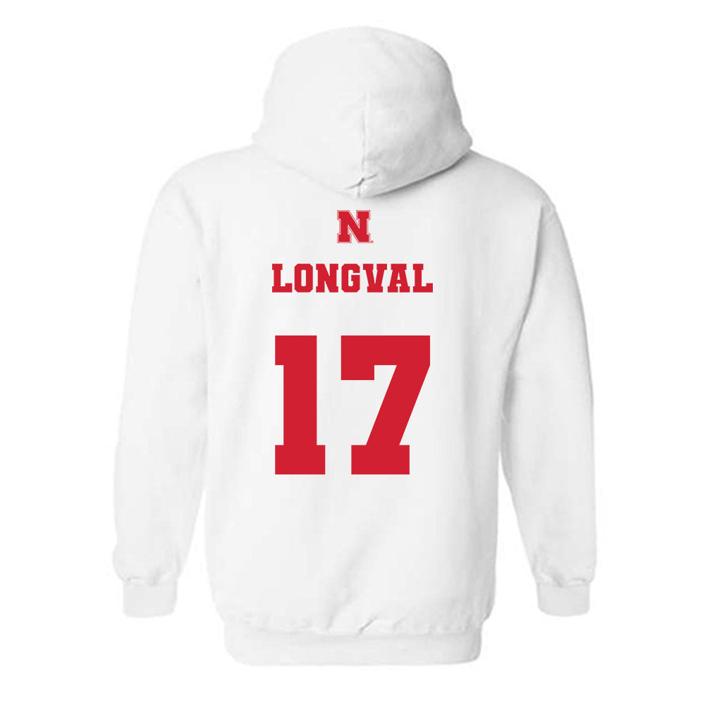 Nebraska - NCAA Football : Luke Longval - Generic Shersey Hooded Sweatshirt