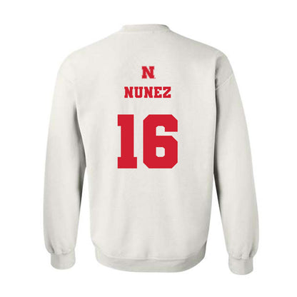 Nebraska - NCAA Baseball : Devin Nunez - Generic Shersey Crewneck Sweatshirt-1
