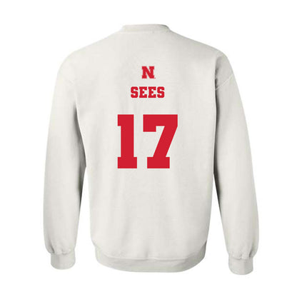 Nebraska - NCAA Women's Soccer : Jo Sees - Generic Shersey Crewneck Sweatshirt-1