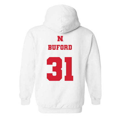 Nebraska - NCAA Football : Mario Buford - Generic Shersey Hooded Sweatshirt-1