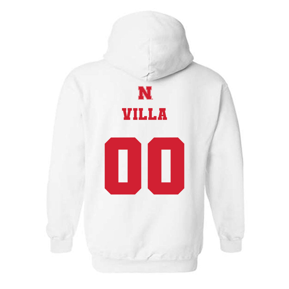 Nebraska - NCAA Women's Soccer : Cece Villa - Generic Shersey Hooded Sweatshirt