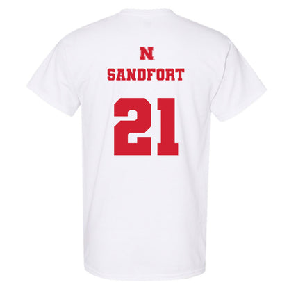 Nebraska - NCAA Men's Basketball : Pryce Sandfort - Generic Shersey T-Shirt-1