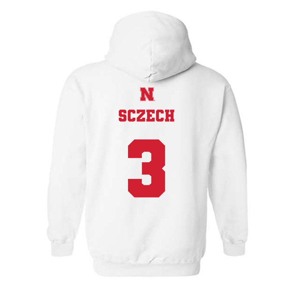 Nebraska - NCAA Women's Volleyball : Allie Sczech - Generic Shersey Hooded Sweatshirt-1